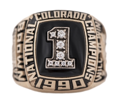 1990 Colorado Buffaloes NCAA Fottball National Championship Ring